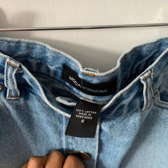 Moda International Denim Mini Skirt - Picture 3 of 3